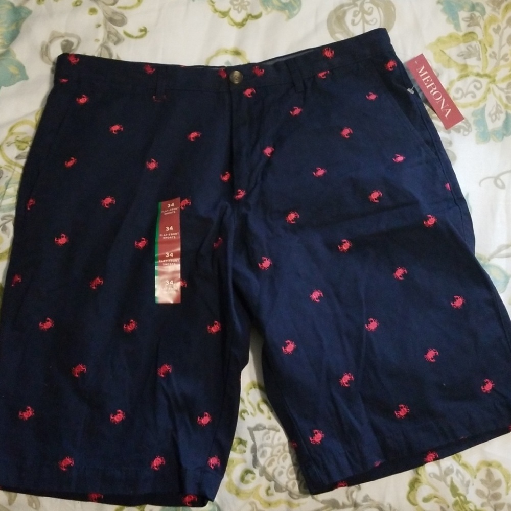 Mens Navy Khacki shorts